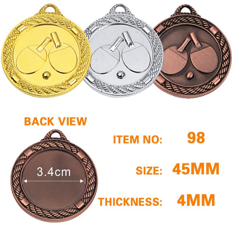 45mm Table Tennis Medal