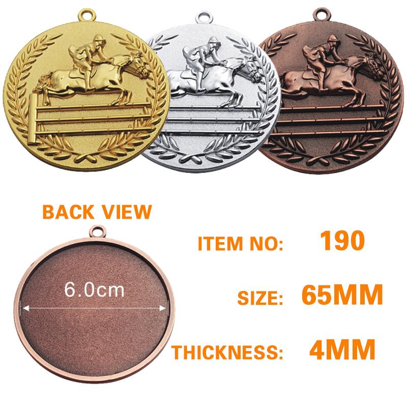 New 65mm Horse Riding Medal