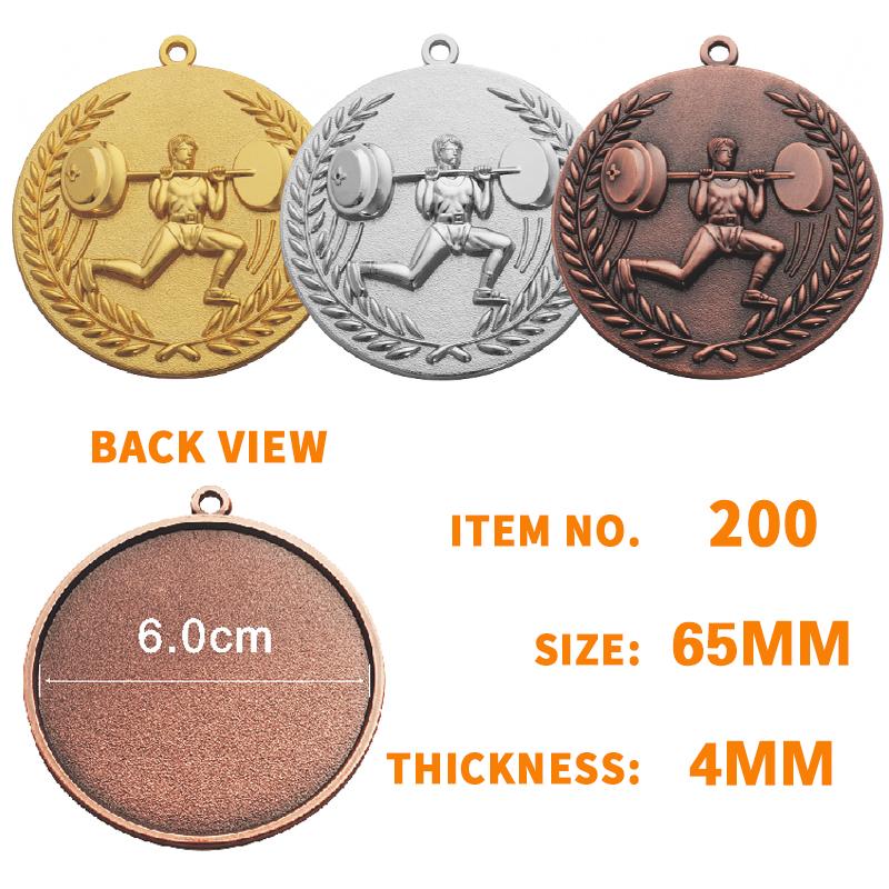 New 65mm Weightlifting Medal