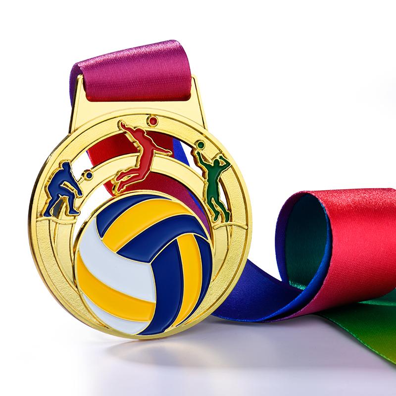 65mm new volleyball medal  