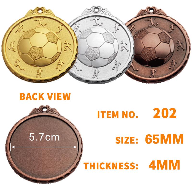 New 65mm Football Medal